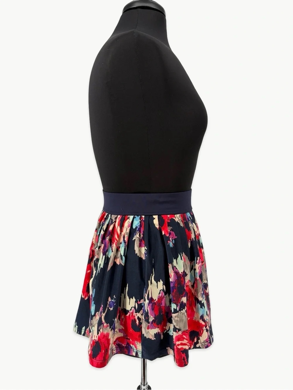 kate spade Navy Floral Circle Skirt
